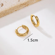 Sphere&Style Golden Round Small Size Hoops Earrings