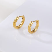 Sphere&Style Golden Round Small Size Hoops Earrings