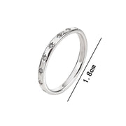 Stainless Steel Finger ring with crystal stone