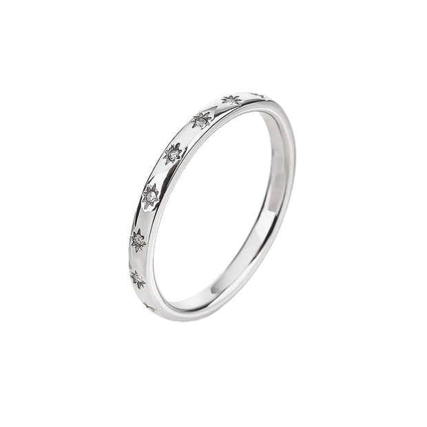Stainless Steel Finger ring with crystal stone