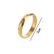 Stainless Steel Narrow Signet Stacking Style finger ring