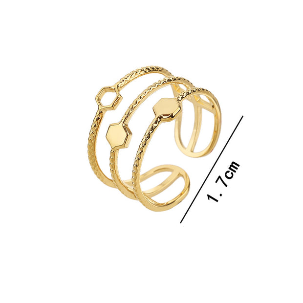 18K Gold/White Gold Plated Rings- Victorian Leaf Filigree Vintage Style Ring/Silver Rings, Gold Rings for Women