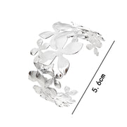 Flower shape 18k Gold Plated Bangle
