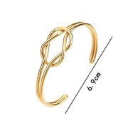 Cross Wire Bangle Bracelets Open Adjustable Wide 18K Gold Plated Cuff Bracelet Fashion Statement Jewelry