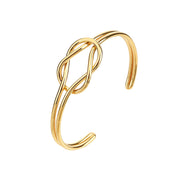 Cross Wire Bangle Bracelets Open Adjustable Wide 18K Gold Plated Cuff Bracelet Fashion Statement Jewelry