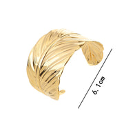 Leaf Wire Open Bracelet Hollow Wide Cuff Bracelets Adjustable Gold Open Cuff Bangle Bracelet