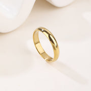Stainless Steel Narrow Signet Stacking Style finger ring