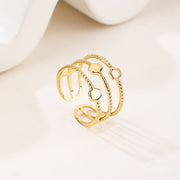18K Gold/White Gold Plated Rings- Victorian Leaf Filigree Vintage Style Ring/Silver Rings, Gold Rings for Women