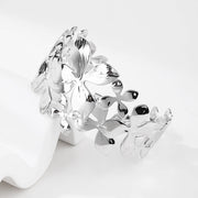 Flower shape 18k Gold Plated Bangle