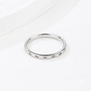 Stainless Steel Finger ring with crystal stone