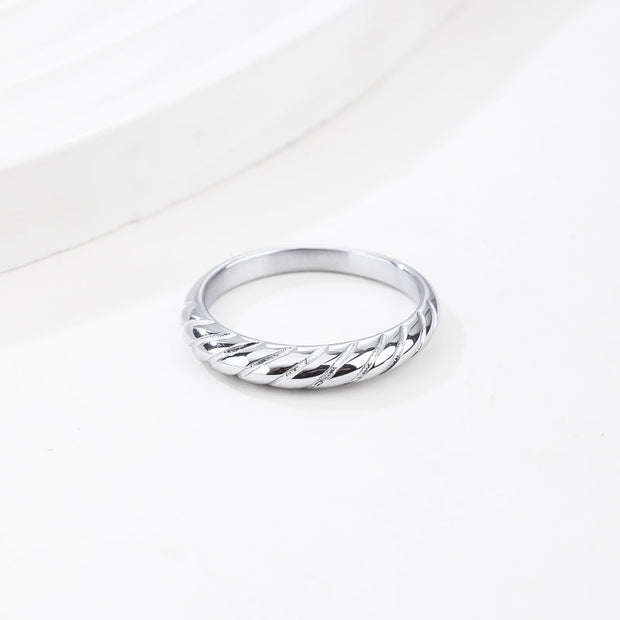 Stainless Steel Rings for Women Men Minimalist Fashion Dainty Plain Thin Knuckle Stacking Midi Thumb Rings Stack able Statement Band Rings Set Silver Gold Tone
