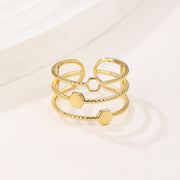 18K Gold/White Gold Plated Rings- Victorian Leaf Filigree Vintage Style Ring/Silver Rings, Gold Rings for Women