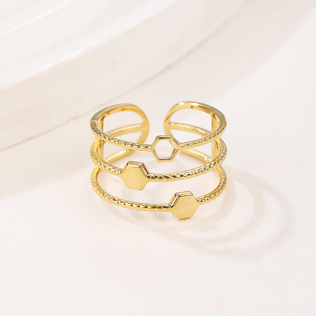 18K Gold/White Gold Plated Rings- Victorian Leaf Filigree Vintage Style Ring/Silver Rings, Gold Rings for Women