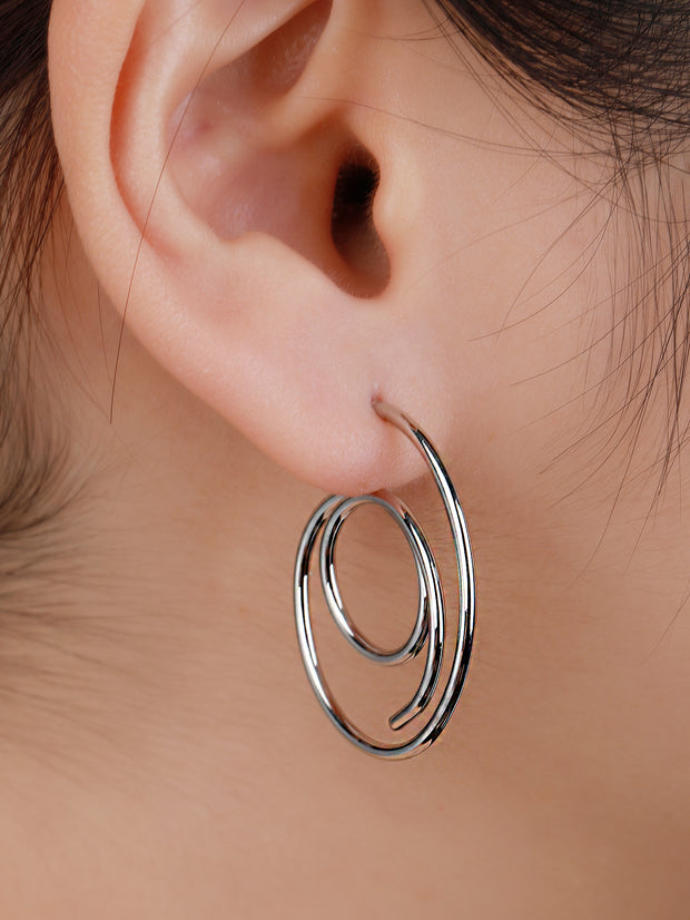 Sphere&Style Spiral Hoops Earrings