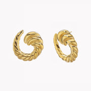 Bold Spiral Horn Shape Earrings