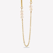 Sphere&Style Pearly Chain Hoops Earrings