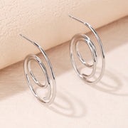 Sphere&Style Spiral Hoops Earrings