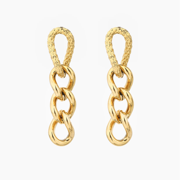 Sphere&Style Curb-Chain Drop Earrings