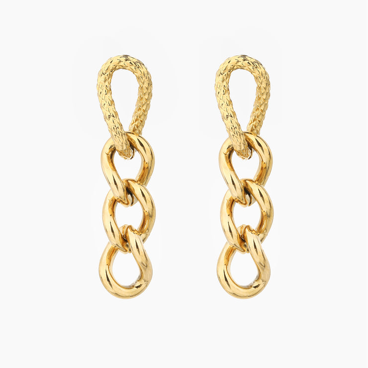 Sphere&Style Curb-Chain Drop Earrings