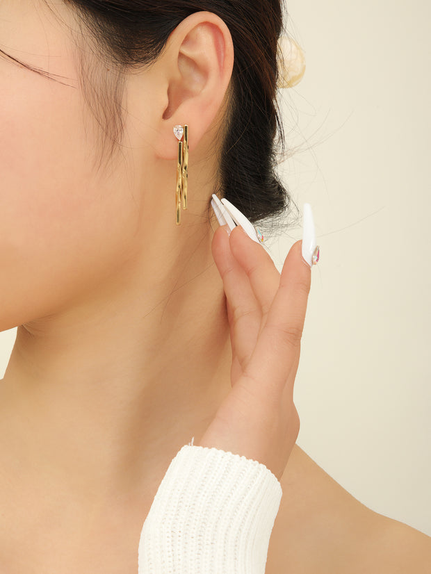 Sphere&Style Golden Tassel Earrings