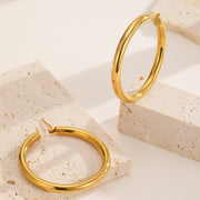 Sphere&Style Golden Big Size Hoops Earrings