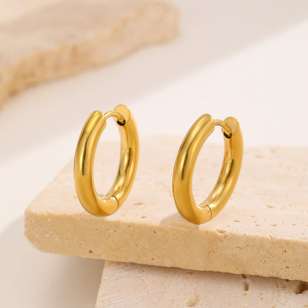 Sphere&Style Golden Round Hoops Earrings