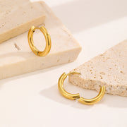Sphere&Style Golden Round Hoops Earrings