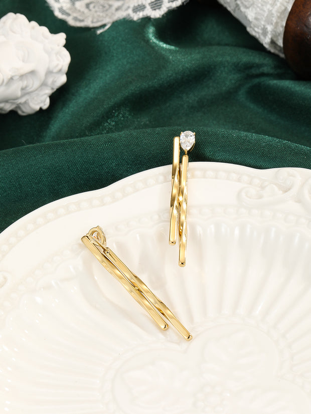 Sphere&Style Golden Tassel Earrings