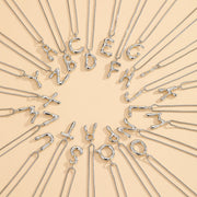 Sphere&Style Two Tone Alphabet Necklace