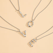 Sphere&Style Two Tone Alphabet Necklace