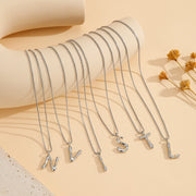 Sphere&Style Two Tone Alphabet Necklace