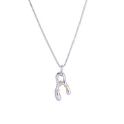 Sphere&Style Two Tone Alphabet Necklace