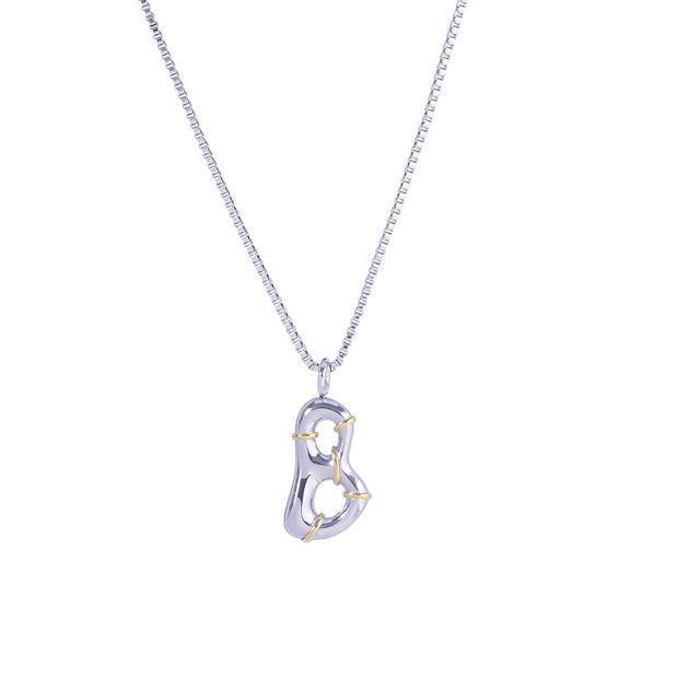 Sphere&Style Two Tone Alphabet Necklace