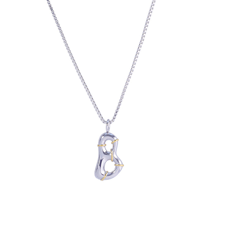 Sphere&Style Two Tone Alphabet Necklace