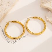 Sphere&Style Golden Big Size Hoops Earrings