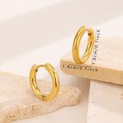 Sphere&Style Golden Round Hoops Earrings