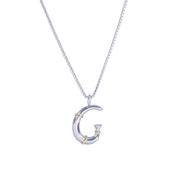 Sphere&Style Two Tone Alphabet Necklace