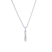 Sphere&Style Two Tone Alphabet Necklace