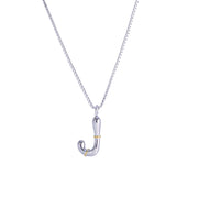 Sphere&Style Two Tone Alphabet Necklace