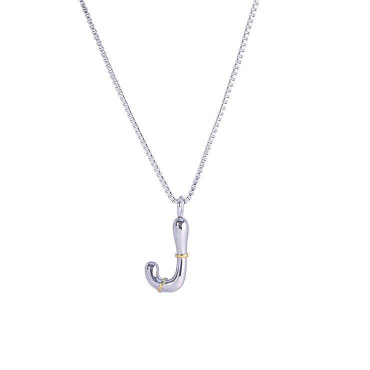 Sphere&Style Two Tone Alphabet Necklace