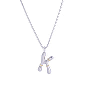 Sphere&Style Two Tone Alphabet Necklace