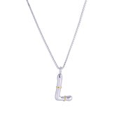 Sphere&Style Two Tone Alphabet Necklace