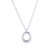 Sphere&Style Two Tone Alphabet Necklace