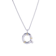 Sphere&Style Two Tone Alphabet Necklace