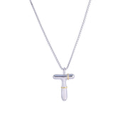 Sphere&Style Two Tone Alphabet Necklace